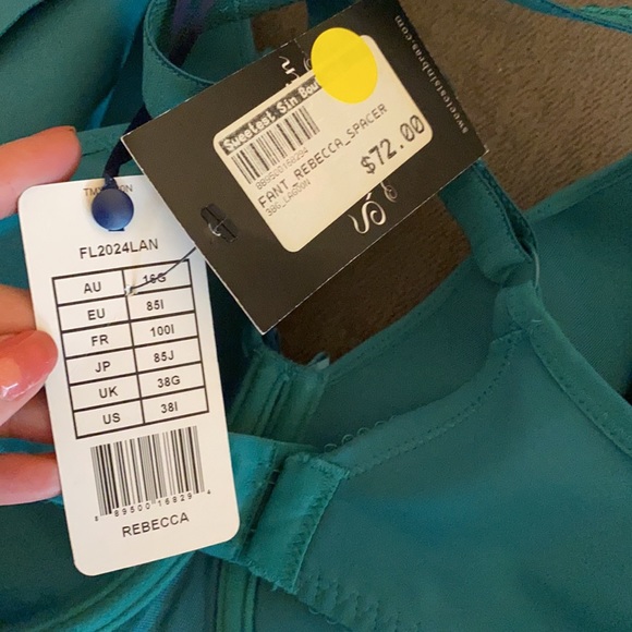 **NWT** Fantasie Teal Rebecca Spacer Bra (38I) - Picture 4 of 4